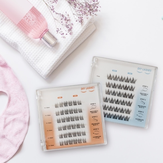 Miine 擬真軟毛分段式免膠假睫毛-濃密纖長36入