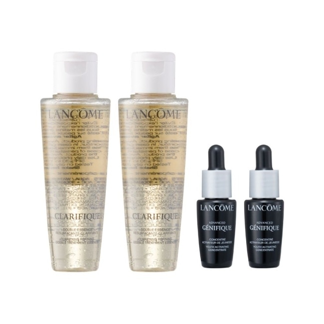 【LANCOME 蘭蔻】超極光活粹晶露50mlx2+超極限肌因賦活露7mlx2 公司貨 極光水+小黑瓶