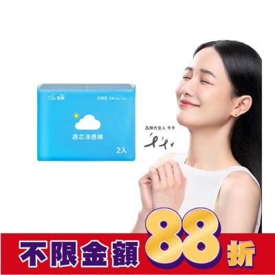 愛康icon 愛康透芯涼感棉日用型24cm*8片2入組