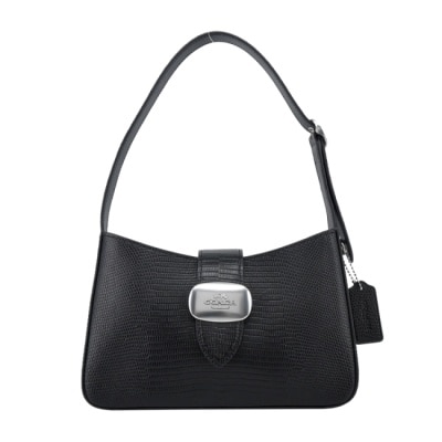 COACH COACH ELIZA防刮麂皮兩用包(黑色)CR107 SVBK