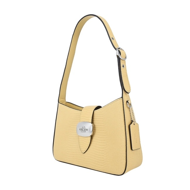 COACH ELIZA防刮麂皮兩用包(黃)CR107 SVMN0
