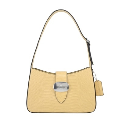 COACH COACH ELIZA防刮麂皮兩用包(黃)CR107 SVMN0