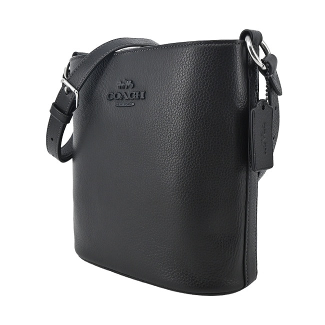 COACH SOPHIE荔枝紋皮水桶包(黑)CR153 SVBK