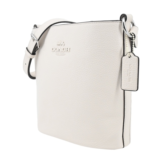 COACH SOPHIE荔枝紋皮水桶包(白)CR153 SVHA