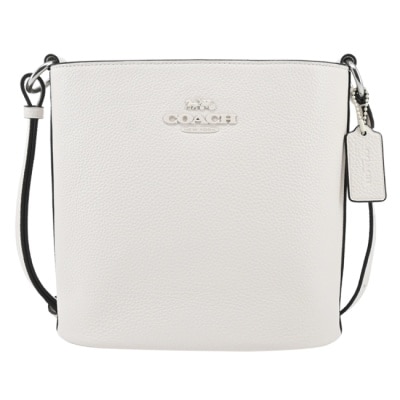 COACH COACH SOPHIE荔枝紋皮水桶包(白)CR153 SVHA