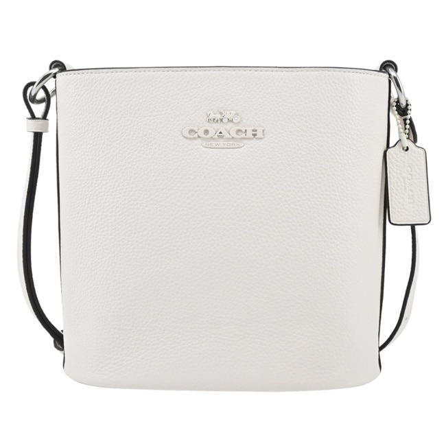 COACH SOPHIE荔枝紋皮水桶包(白)CR153 SVHA