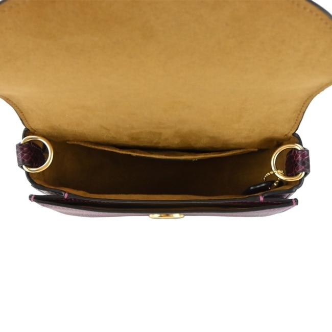 COACH 馬車經典翻蓋馬鞍斜背包(酒紅)CE566 IMOCQ