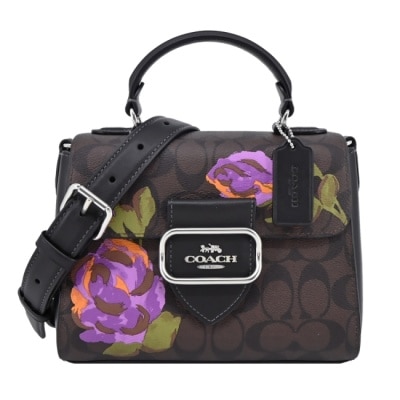 COACH COACH MORGAN斜背小方包(咖啡)CL463 SVW1Q