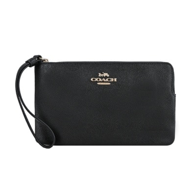 COACH COACH 經典馬車防刮手拿包(中/黑)3888-1 IMBLK