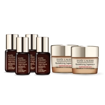 ESTEE LAUDER 雅詩蘭黛 ESTEE LAUDER 雅詩蘭黛 特潤超導全方位修護露(7ml)X4+年輕無敵膠原霜(15ml)X2-專櫃公司貨