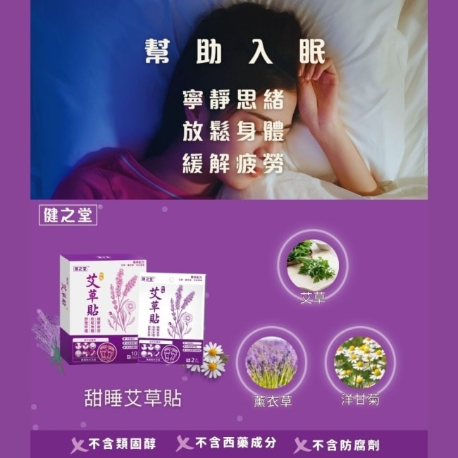 健之堂甜睡艾草足貼2片裝