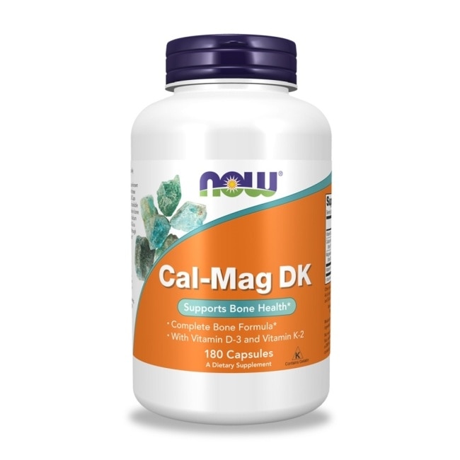 【NOW】鈣鎂DK膠囊1瓶(180顆)
