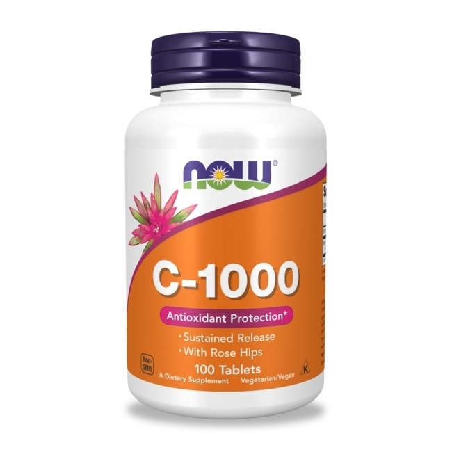 【NOW】維生素C1000緩釋錠1瓶(100顆)