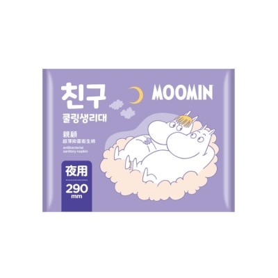 Mooyu沐語 親顧超薄抑菌量多夜用衛生棉29cm12片MOOMIN