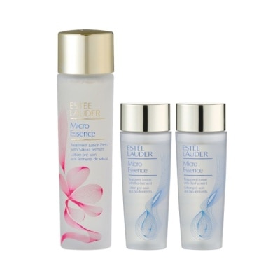 ESTEE LAUDER 雅詩蘭黛 【ESTEE LAUDER 雅詩蘭黛】原生露櫻花輕盈版100ml+微分子肌底原生露50mlx2 公司貨