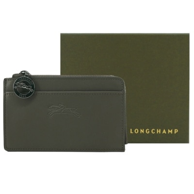LONGCHAMP LONGCHAMP LE PLIAGE XTRA系列牛皮卡片零錢包(冷杉綠)30048-987-549