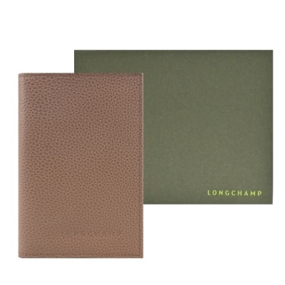 LONGCHAMP LONGCHAMP LE FOULONNE系列牛皮護照夾(餅乾)3416-021-M13