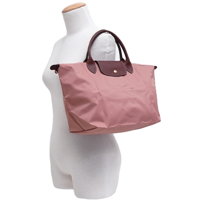 LONGCHAMP LE PLIAGE系列手提水餃包(中/粉紅茶)1623-089-P96