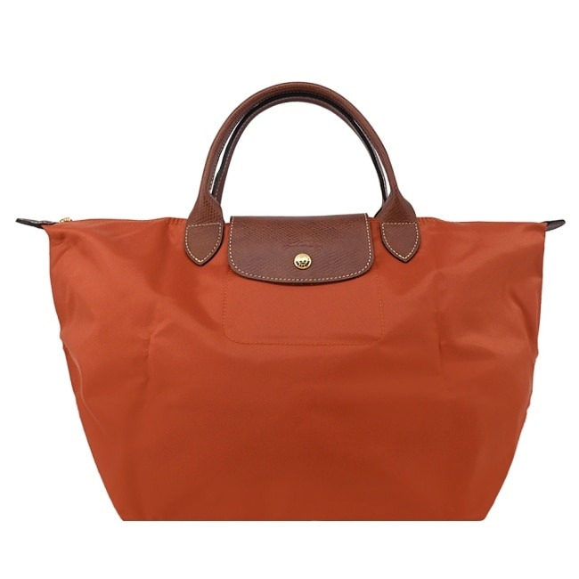 LONGCHAMP LE PLIAGE系列手提水餃包(中/磚紅)1623-089-P97