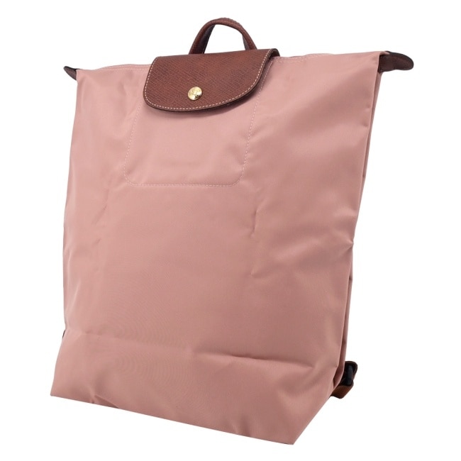 LONGCHAMP LE PLIAGE系列摺疊後背包(中/粉紅茶)10284-089-P96