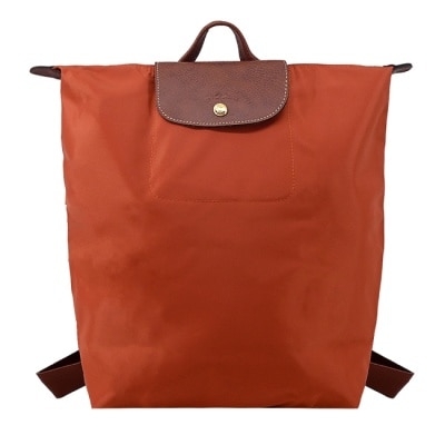 LONGCHAMP LONGCHAMP LE PLIAGE系列摺疊後背包(中/磚紅)10284-089-P97