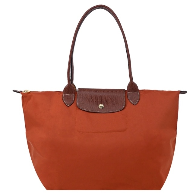 LONGCHAMP LE PLIAGE系列肩背水餃包(大/磚紅)1899-089-P97
