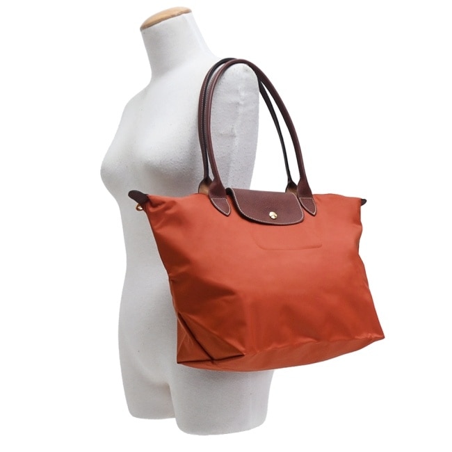 LONGCHAMP LE PLIAGE系列肩背水餃包(大/磚紅)1899-089-P97