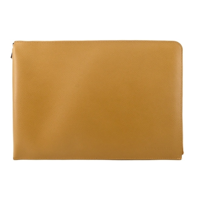 LONGCHAMP LE FOULONNE系列牛皮筆電/平板/文件收納包(肉豆蔻)30052-021-894