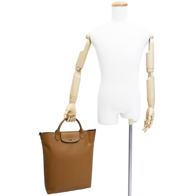 LONGCHAMP LE PLIAGE XTRA系列牛皮手提包(中/煙草棕)10168-987-004
