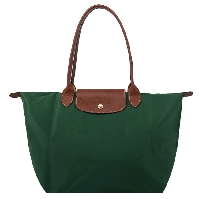 LONGCHAMP LE PLIAGE系列肩背水餃包(大/英式綠)1899-089-P95