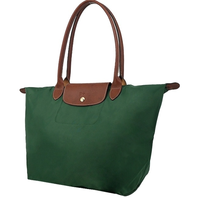 LONGCHAMP LE PLIAGE系列肩背水餃包(大/英式綠)1899-089-P95