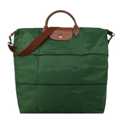 LONGCHAMP LONGCHAMP LE PLIAGE系列延展兩用旅行袋(英式綠)1911-089-P95