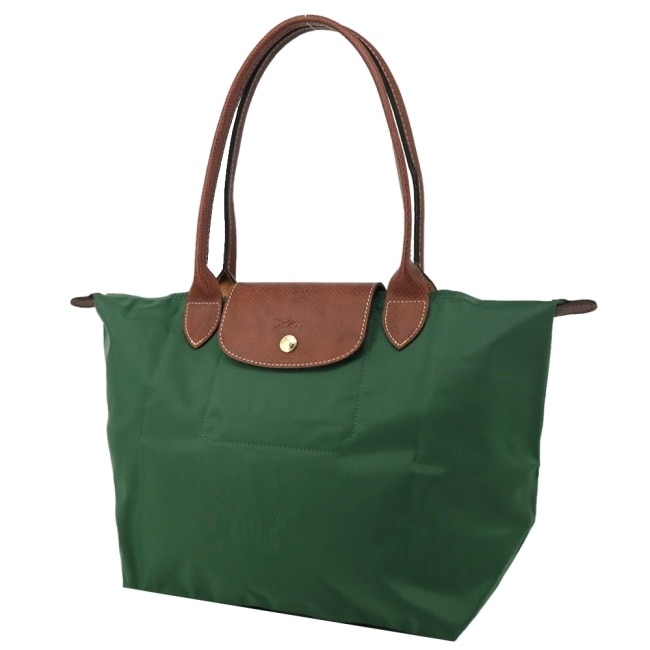 LONGCHAMP LE PLIAGE系列肩背水餃包(中/英式綠)2605-089-P95