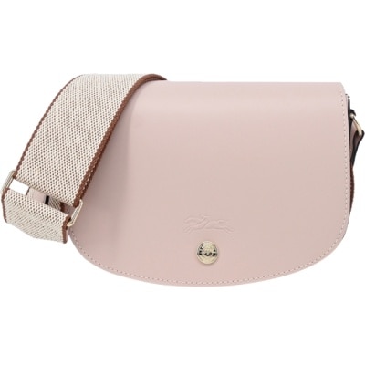 LONGCHAMP LONGCHAMP EPURE系列滑面小牛皮半月型斜背包(小/玫瑰粉)10253-HFY-257