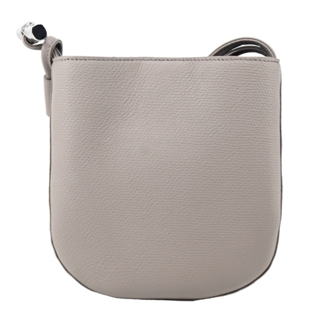 LONGCHAMP LE ROSEAU系列竹節牛皮雙肩帶斜背包(小/泥褐)10299-HFP-266