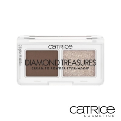 Catrice 卡翠絲鑽光幻彩雙色眼影霜25g-可可