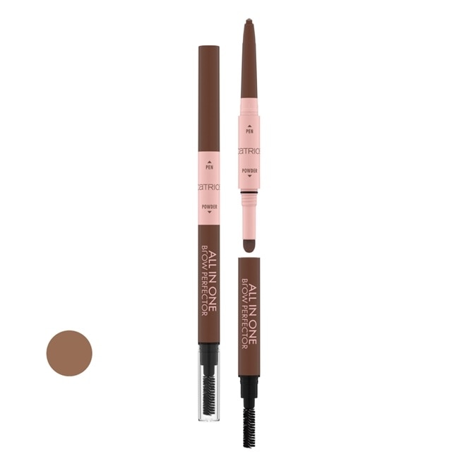 卡翠絲3in1三角眉筆10g-020咖啡棕