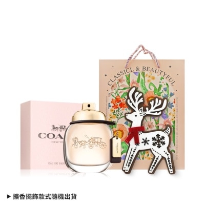 COACH COACH 時尚經典淡香精禮讚組(香精30ml+擴香擺飾)附禮袋-國際航空版