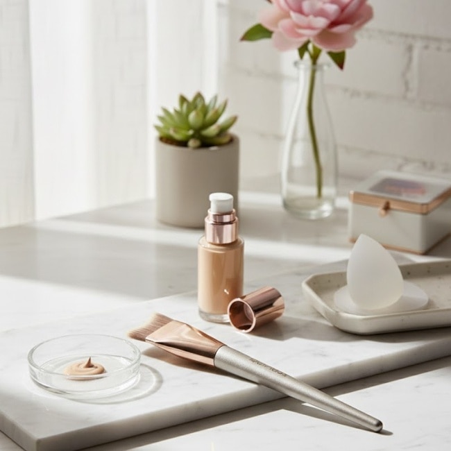 Miine 零死角無痕弧形粉底刷 1入