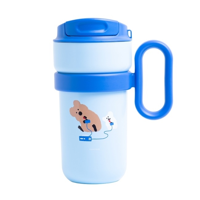 DINOTAENG 森心舒暢保溫杯480ml-藍色