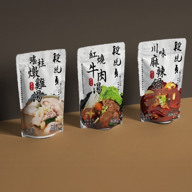 段純貞火鍋湯底6袋 (瑤柱燉雞湯x2、川味麻辣鍋x2、紅燒牛肉湯x2)
