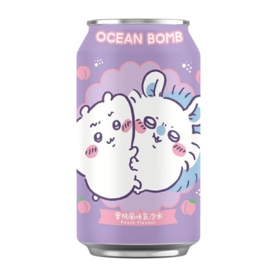 Watsons 屈臣氏 OCEAN BOMB 蜜桃風味氣泡水(無糖)-箱購