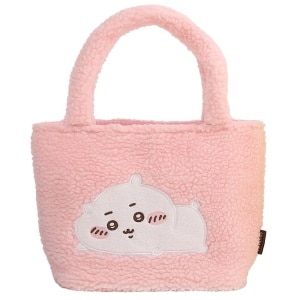 CHIIKAWA絨毛小提袋 - 吉伊卡哇款(粉)