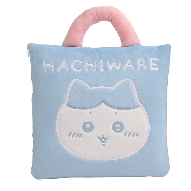 吉伊卡哇CHIIKAWA抱枕毯 - 小八貓款(藍)