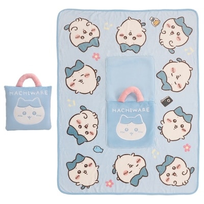 Watsons 屈臣氏 CHIIKAWA抱枕毯 - 小八貓款(藍)