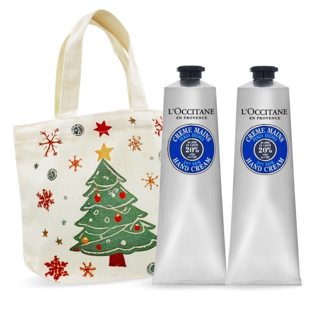 L’OCCITANE 歐舒丹 奢寵護手霜組(150mlX2)-乳油木X2-國際航空版