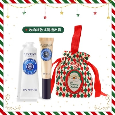 L OCCITANE L’OCCITANE 歐舒丹 乳油木護手修護組[護手霜+指緣油]-聖誕交換禮物-專櫃公司貨