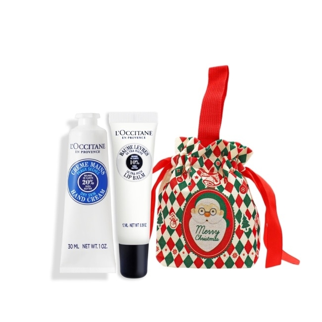 L’OCCITANE 歐舒丹 親親護唇護手保養組[乳油木護手霜+乳油木保濕護唇膏]-專櫃公司貨