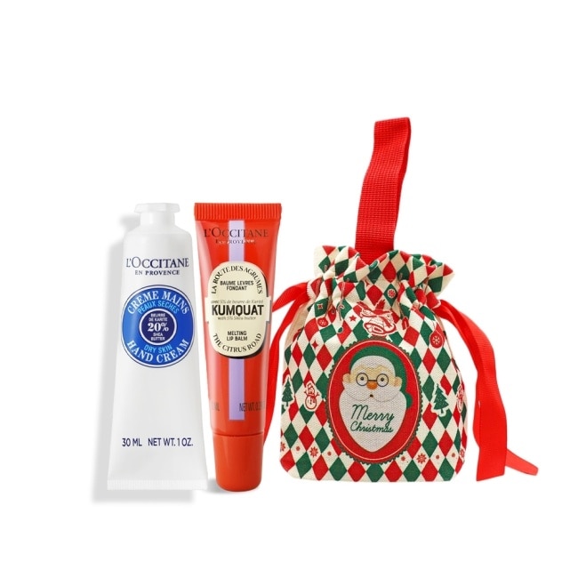 L’OCCITANE 歐舒丹 親親護唇護手保養組[乳油木護手霜+康果乳油木護唇膏]-專櫃公司貨