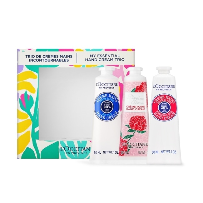 L’OCCITANE 歐舒丹 經典3入護手霜禮盒[乳油木+乳油木玫瑰+牡丹]-專櫃公司貨